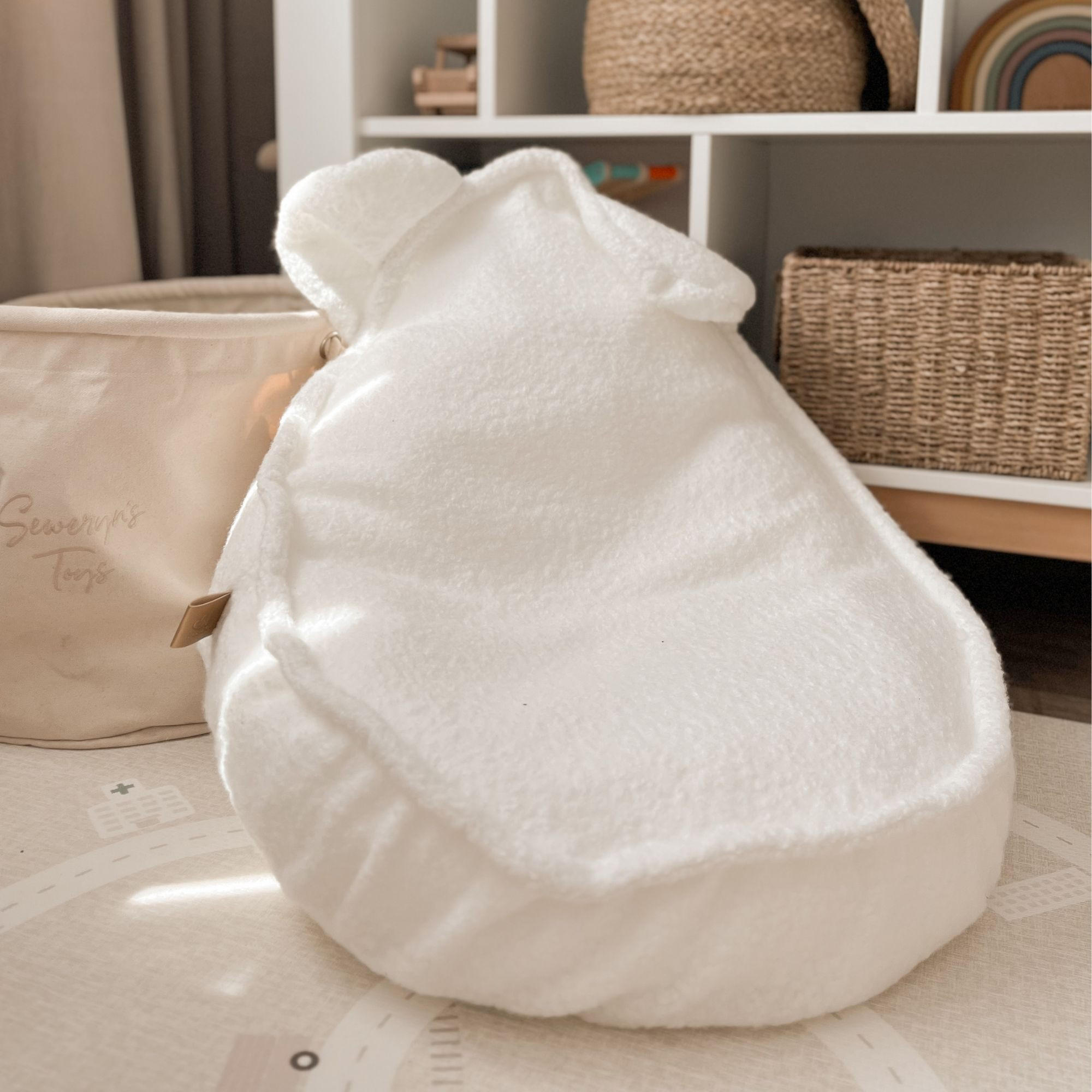 Thumbnail - MeowBaby Sitzsack, Weiß, Textil, 58x50x67 cm, Wohnzimmer, Hocker, Sitzsäcke, Kindersitzsäcke