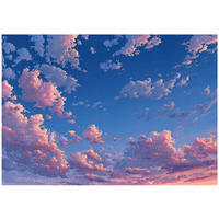 FOTOTAPETE Wolken Himmel Blau 350x250 cm - Multicolor, Papier (350/250cm) - Wallarena