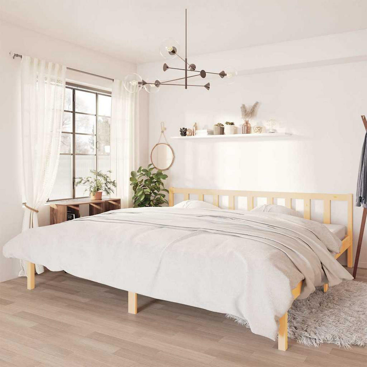 MASSIVHOLZBETT Kiefer 180/200 Cm - Braun, Holz (180/200cm) - vidaXL