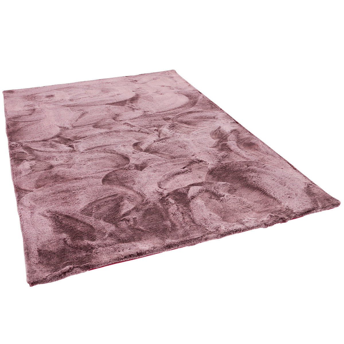 FELLTEPPICH LUXUS SUPER SOFT PLUSH - Beere, Textil (180/250cm) - Pergamon
