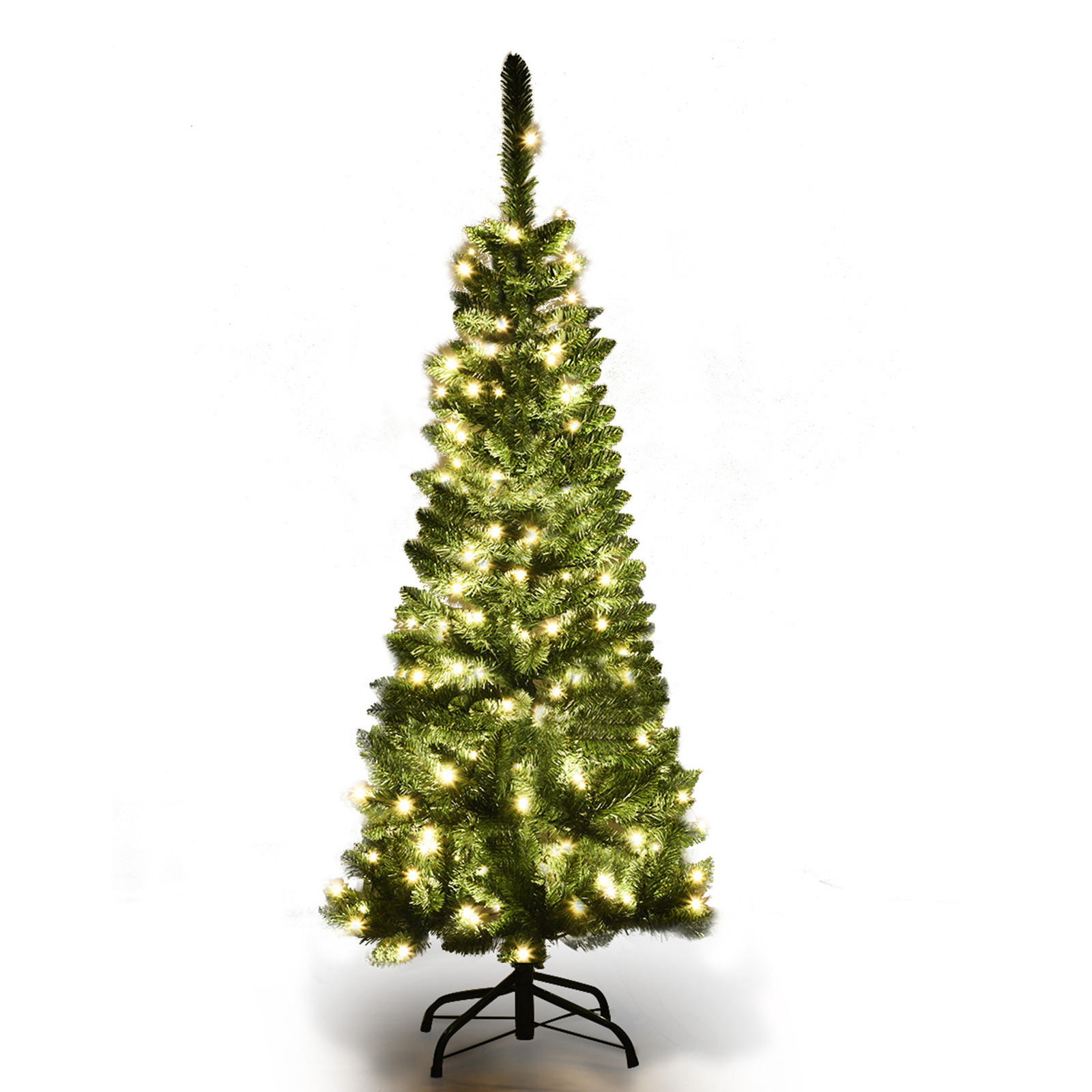 WEIHNACHTSBAUM Grün - Grün, Kunststoff (135cm) - COSTWAY