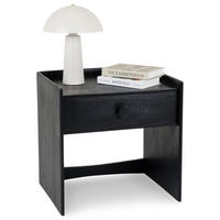 NACHTTISCH TURU schwarz - Schwarz, Holz (55/55/46cm) - IDIMEX