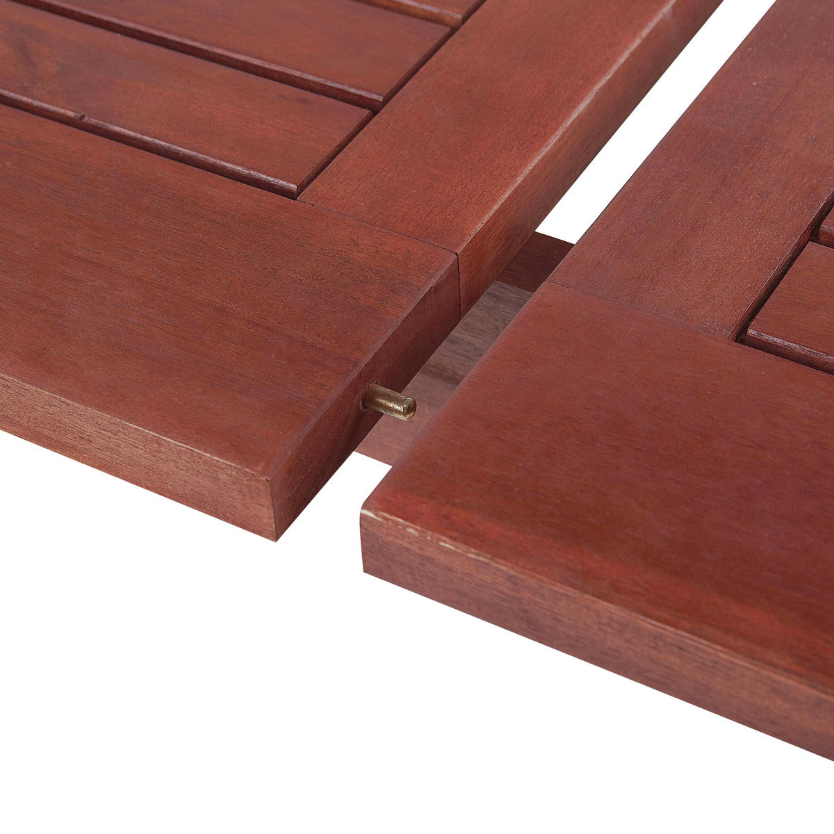 GARTENTISCH Akazienholz 160/220/90 cm rechteckig ausziehbar Toscana - Dunkelbraun, Holz (160/90/74cm) - Beliani