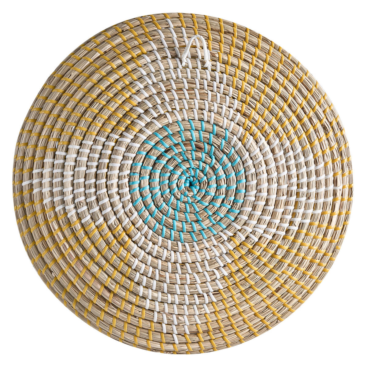 WANDDEKORATION Seegras bunt Bacninh - Multicolor, Naturmaterialien (46/46/7cm) - Beliani