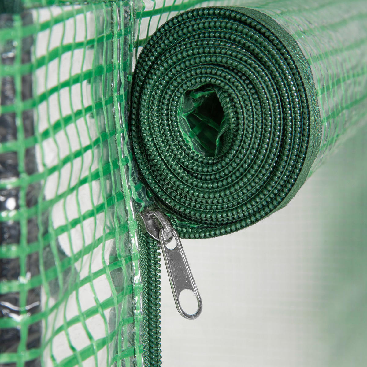 FOLIENGEWÄCHSHAUS, Dunkelgrün, Stahl, Kunststoff - Dunkelgrün, Metall (50/150/100cm) - Outsunny