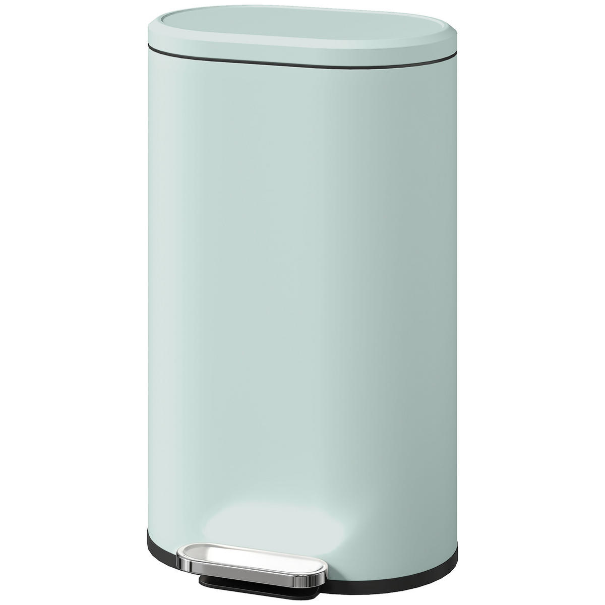 MÜLLEIMER KÜCHE 30 LITER Treteimer Soft-Close Metall Grün 36,5/61/31 cm - Grün, Metall (31/61/36.5cm) - Rolipo