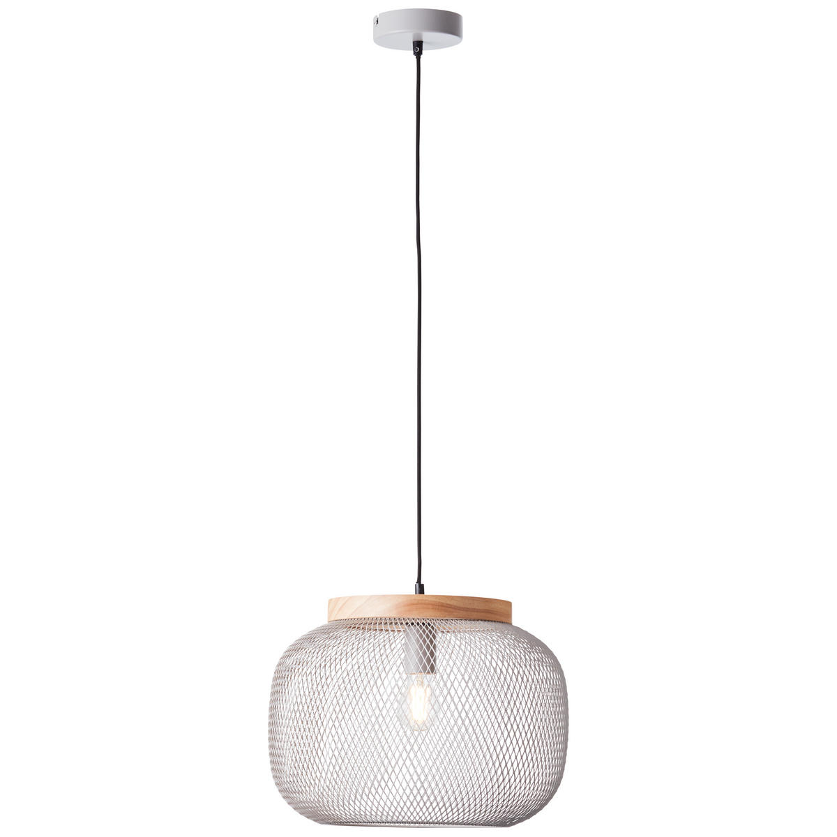 PENDELLEUCHTE Giada 99111/40 - Grau, Holz (39/39/113cm) - Brilliant