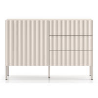 SIDEBOARD Derriva Hellbeige 113 cm - Ecru/Beige, Holzwerkstoff/Metall (113.1/76.7/37.2cm) - Selsey