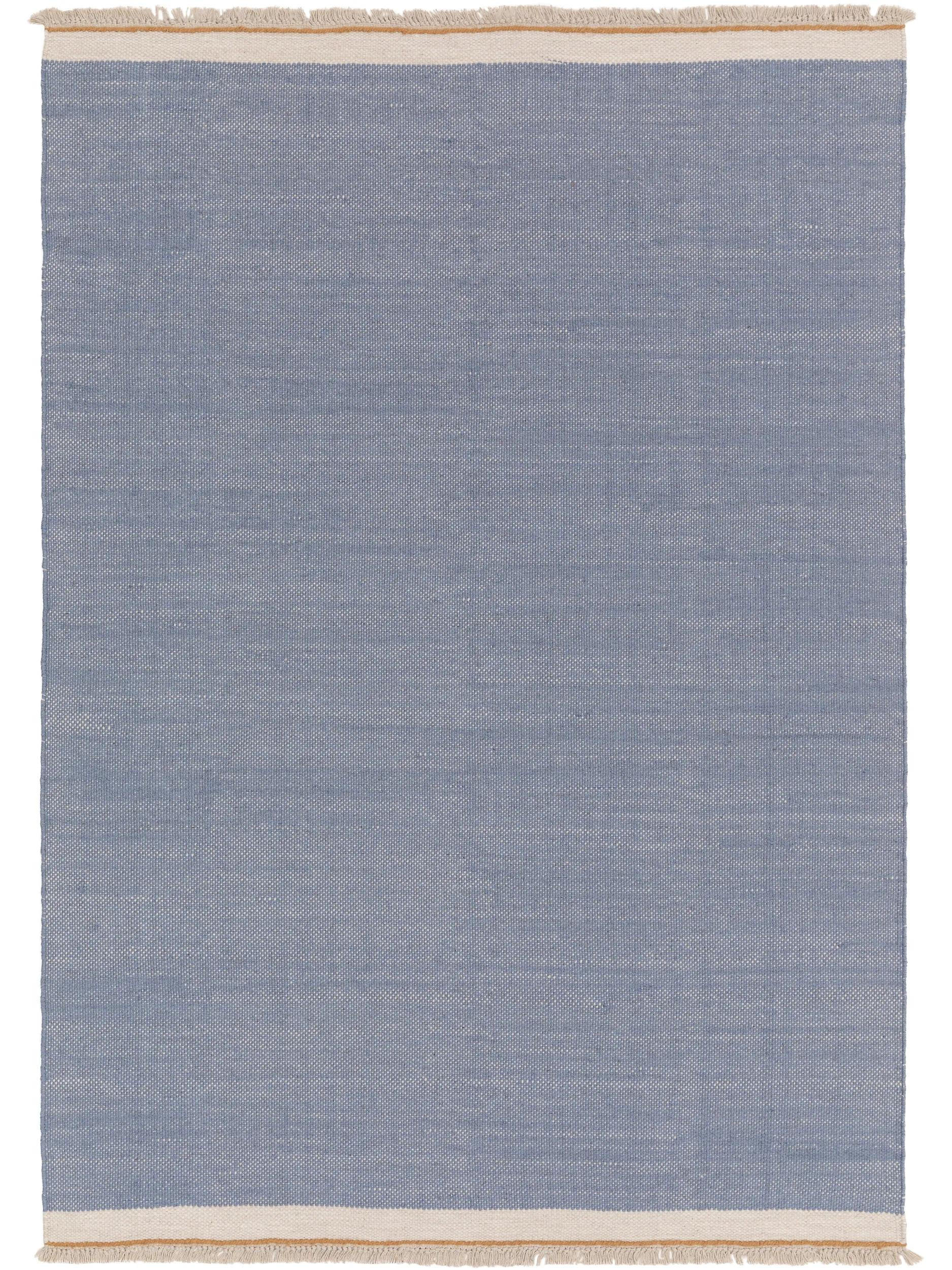 WOLLTEPPICH Karla Blau 160x230 cm - Blau, Textil (160/230cm) - benuta Pop