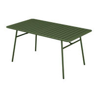 GARTENTISCH - D. 160 cm - Metall - Khaki - MIRMANDE von MYLIA - Grün, Metall (80/160/74.5cm) - Vente-Unique