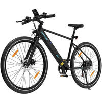E-BIKE Mountainbike BK19 Cityrad 36V 12Ah Akku, Bis zu 80 km Reichweite - Schwarz, Metall (24cm) - HITWAY