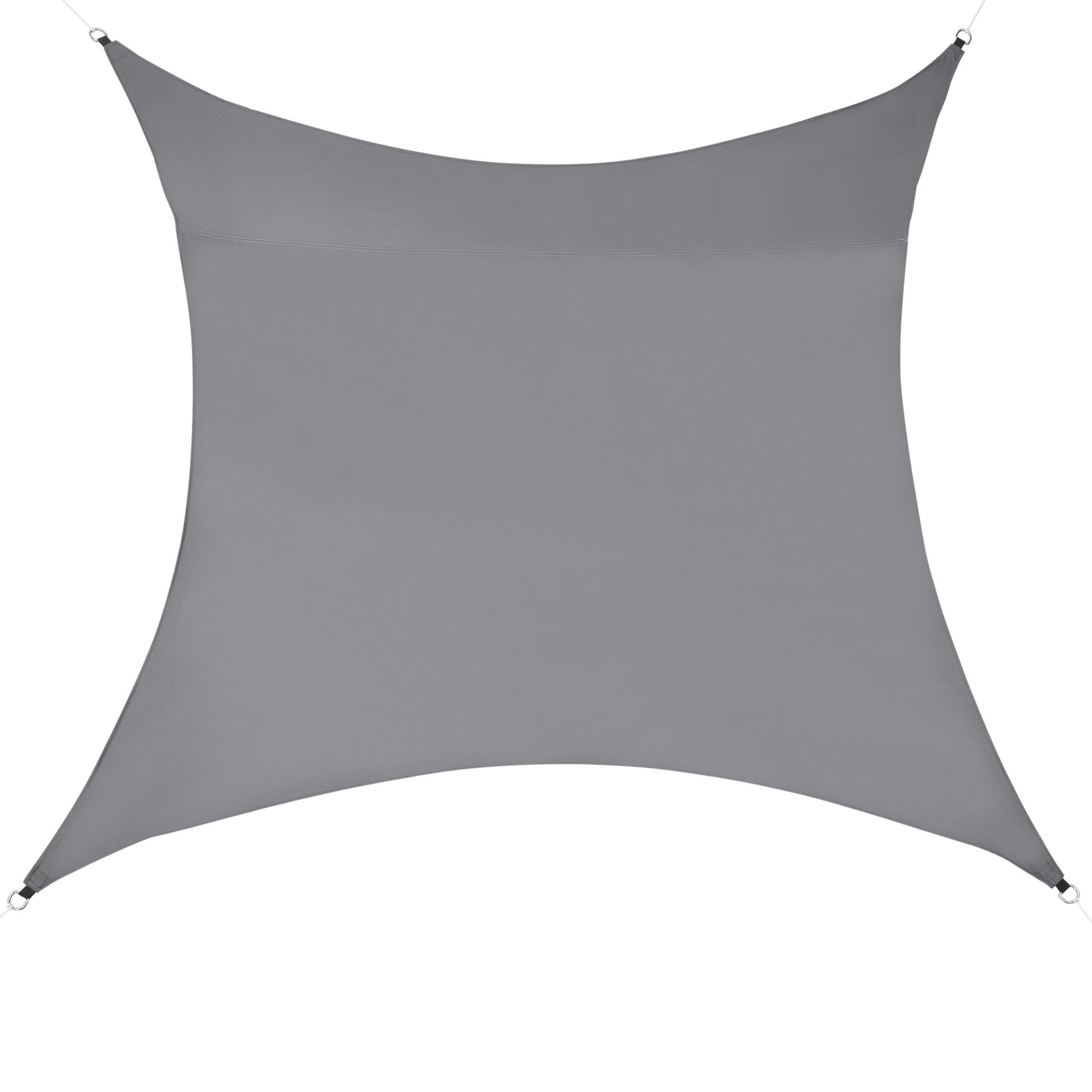 SONNENSEGEL Lerma quadratisch - Dunkelgrau, Textil (200/200cm) - [en.casa]