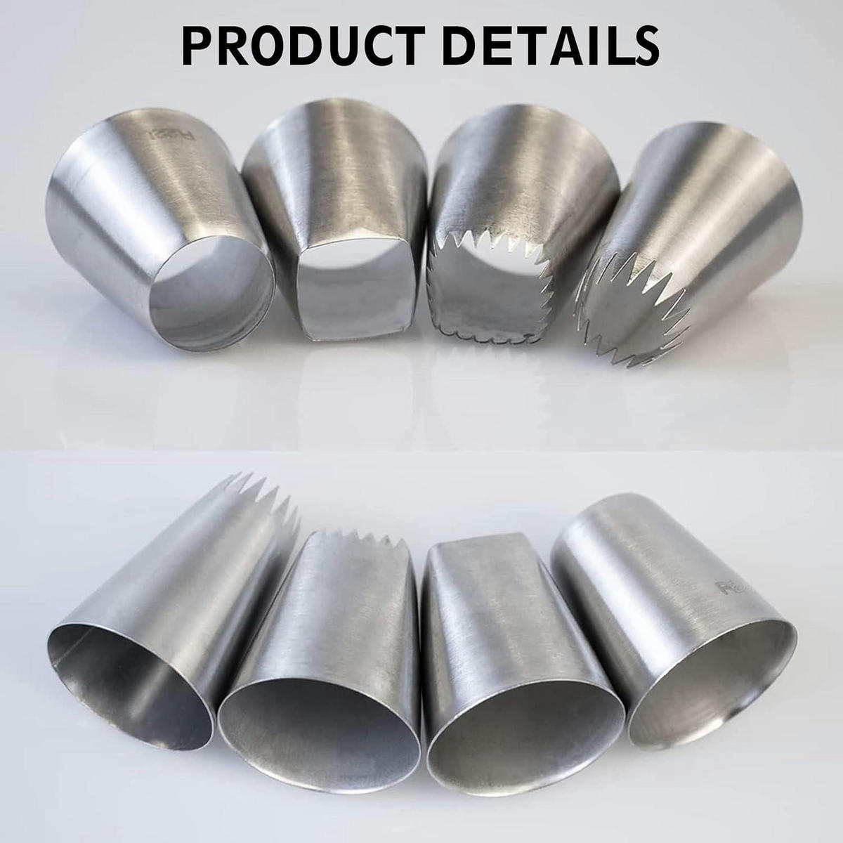 SPRITZTÜLLEN Set 4 Stück Edelstahl - Silberfarben, Metall (36/36/45cm)