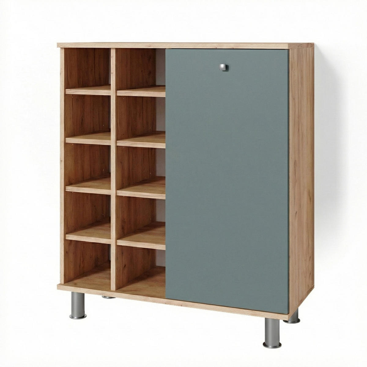 BADSCHRANK Fynn Grün 78.4 x 91.6 cm - Grün, Holzwerkstoff (78.4/91.6/34cm) - Vicco