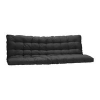 FUTON - 2 Personen - stoff - schwarz Modulo - Schwarz, Textil (135/190cm) - Vente-Unique