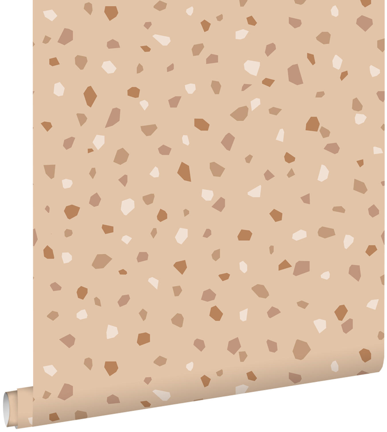 TAPETE Terrazzo-Motiv 50 x 900 cm - Terracotta, Papier (50/900cm) - ESTAhome