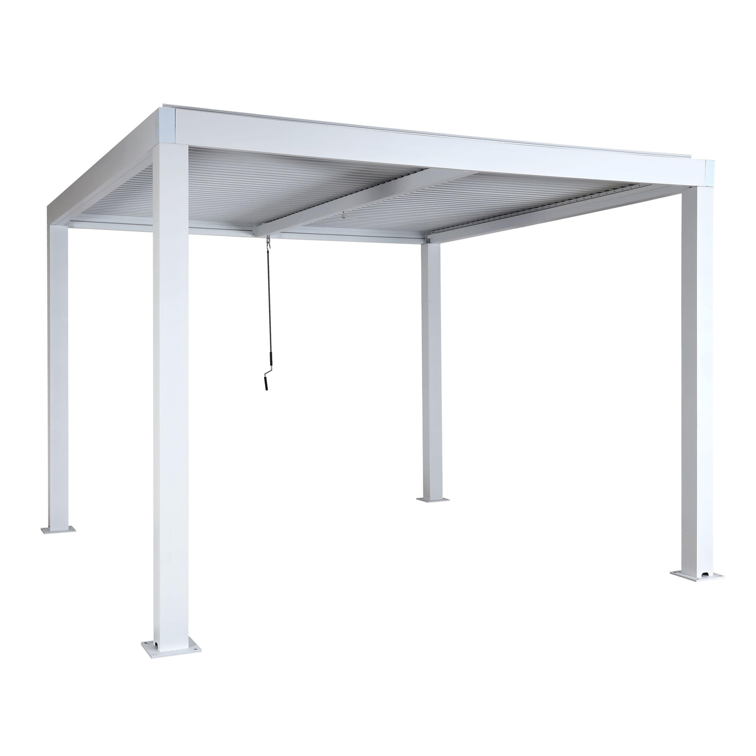 PERGOLA 220x300x300cm Weiß - Weiß, Metall (300/220/300cm) - BERLINLODGE