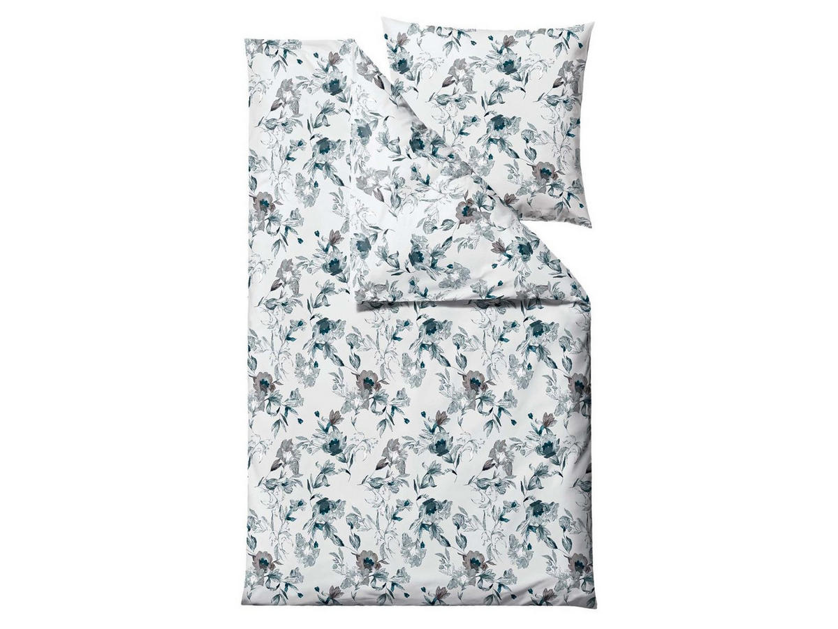 BETTWÄSCHE Flower Burst weiß 135/200 cm Bio-Baumwolle - Weiß, Textil (135/200cm) - Södahl