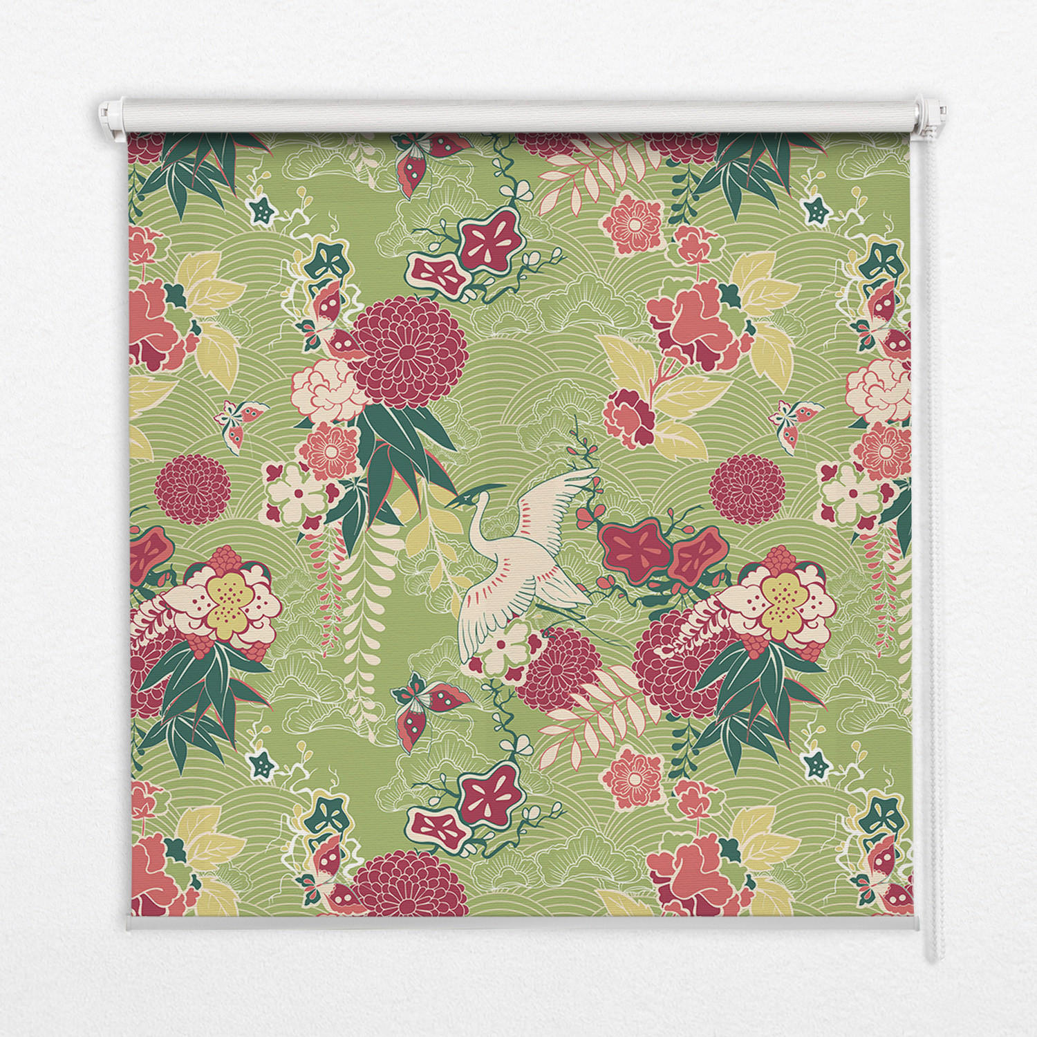 TULUP VNITŘNÍ roleta - okenní roleta - roleta - 100x180 cm - Volavka a rostliny