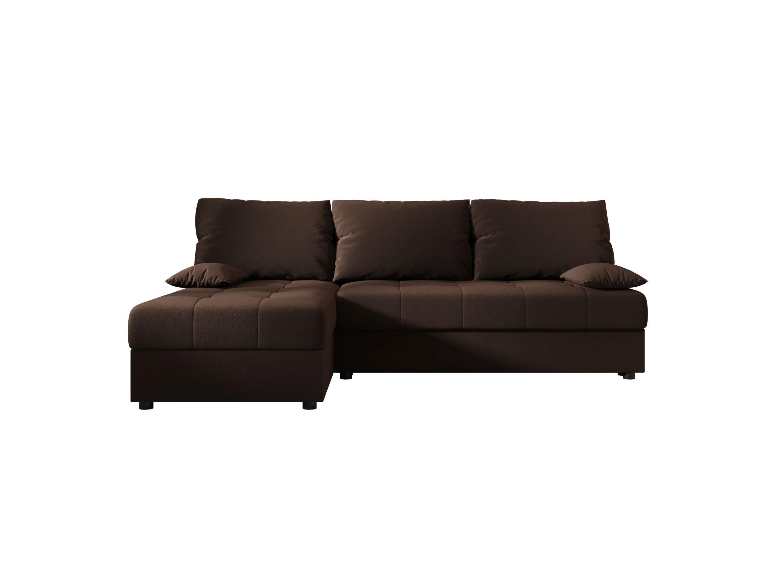 ECKSOFA MOS L Cosmic 800 Links mit Schlaffunktion - Braun, Textil (200/143cm) - Bedante