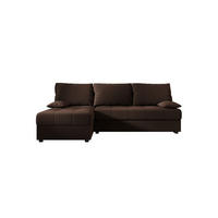 ECKSOFA MOS L Cosmic 800 Links mit Schlaffunktion - Braun, Textil (200/143cm) - Bedante