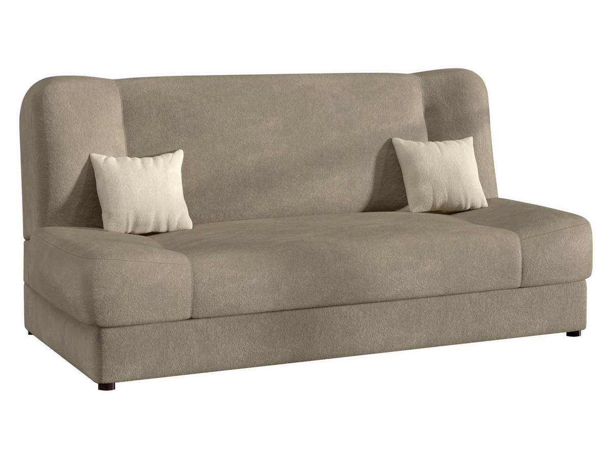 SCHLAFSOFA Jonas Premium - Naturfarben, Holz/Textil (195/86/87cm)