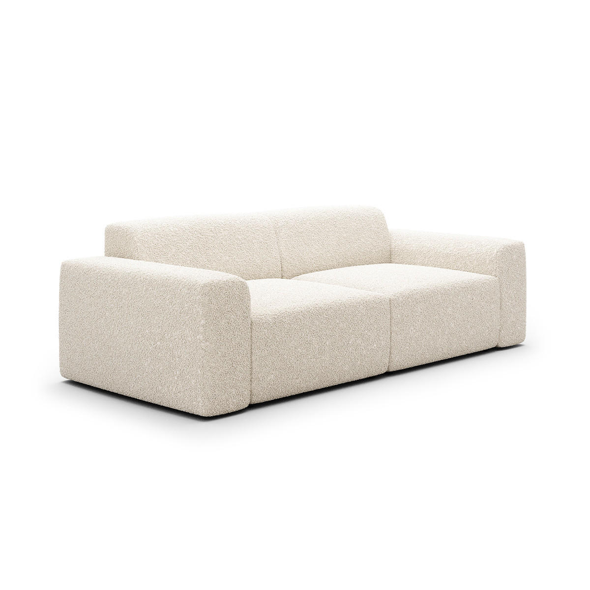 SOFA Torino 3 Sitzplätze Beige - Beige, Holz (240/70/104cm) - Petits-meubles