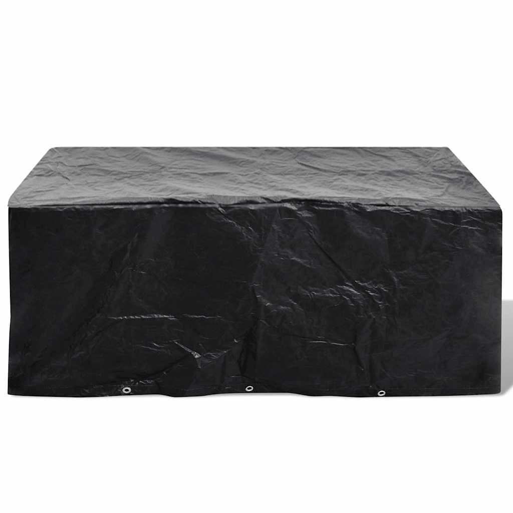 GARTENMÖBEL-ABDECKUNG 8 Ösen 240/140/90 Cm - Schwarz, Kunststoff (240/140/90cm) - vidaXL