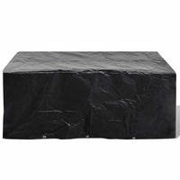 GARTENMÖBEL-ABDECKUNG 8 Ösen 240/140/90 Cm - Schwarz, Kunststoff (240/140/90cm) - vidaXL