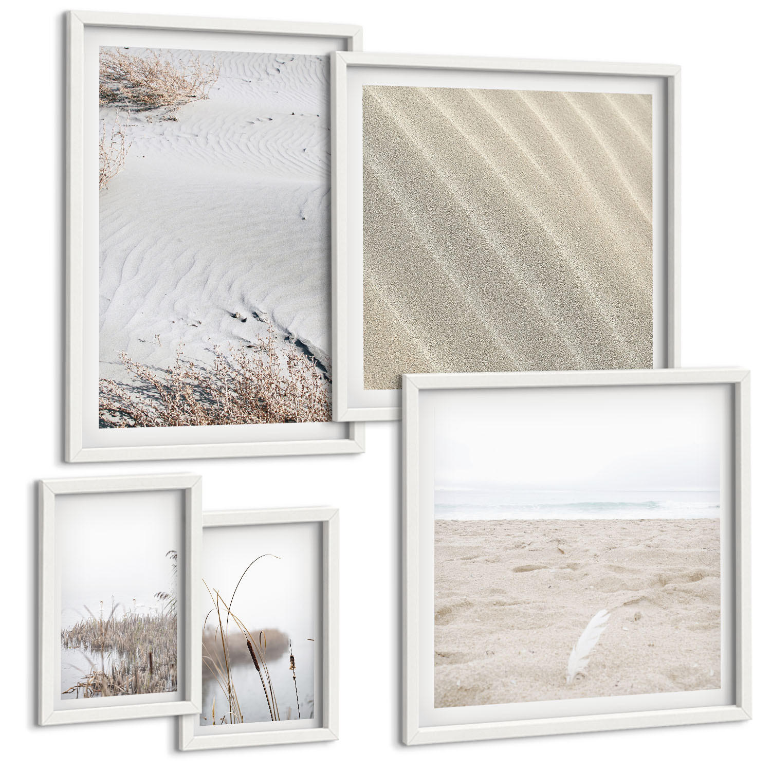 Tulup Bilder Weiß 40x60 cm