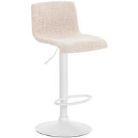 BARHOCKER Hover 84-104x39x36 cm creme - Creme, Textil (39/84/36cm) - furnicato
