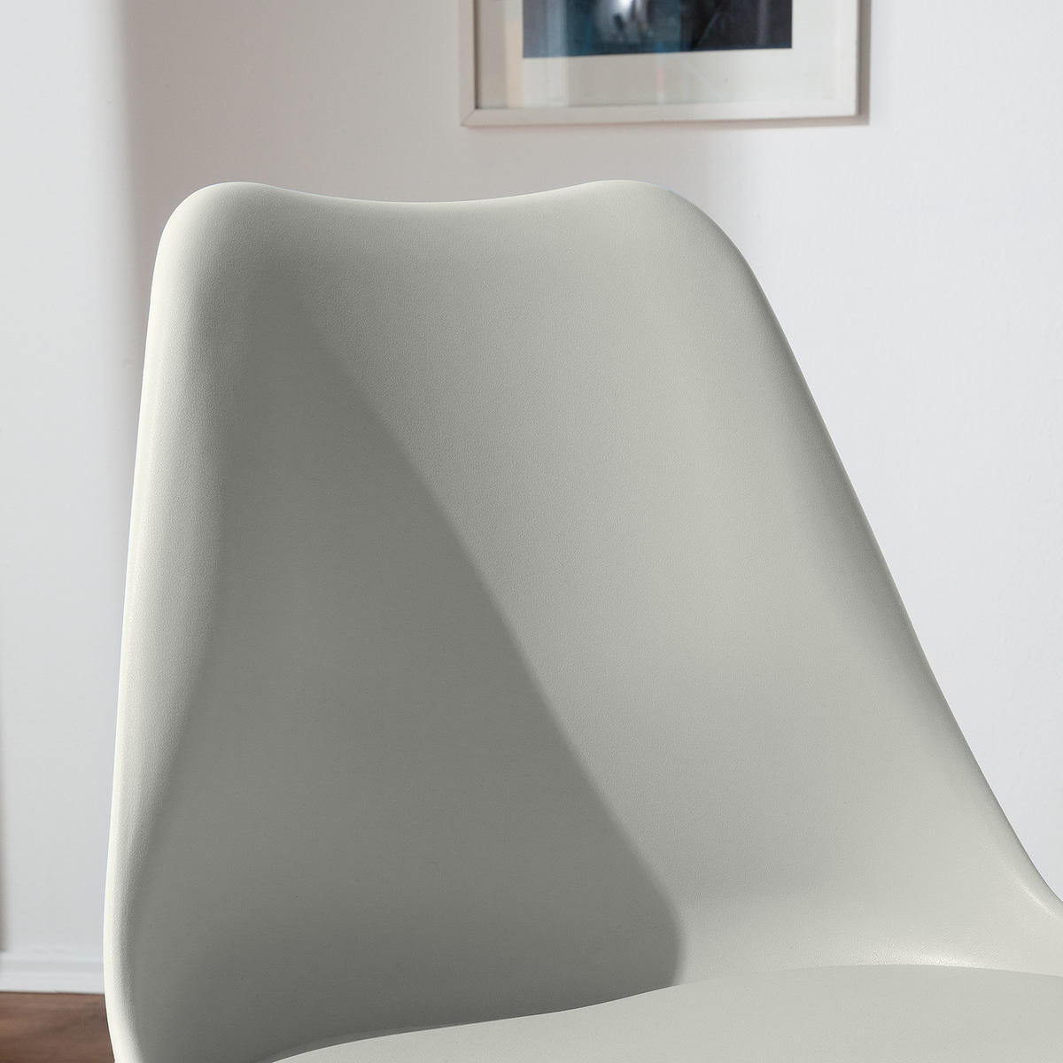 ESSZIMMERSTUHL-SET - Buchefarben/Hellgrau, Holz/Kunststoff (48/84/54cm) - home24