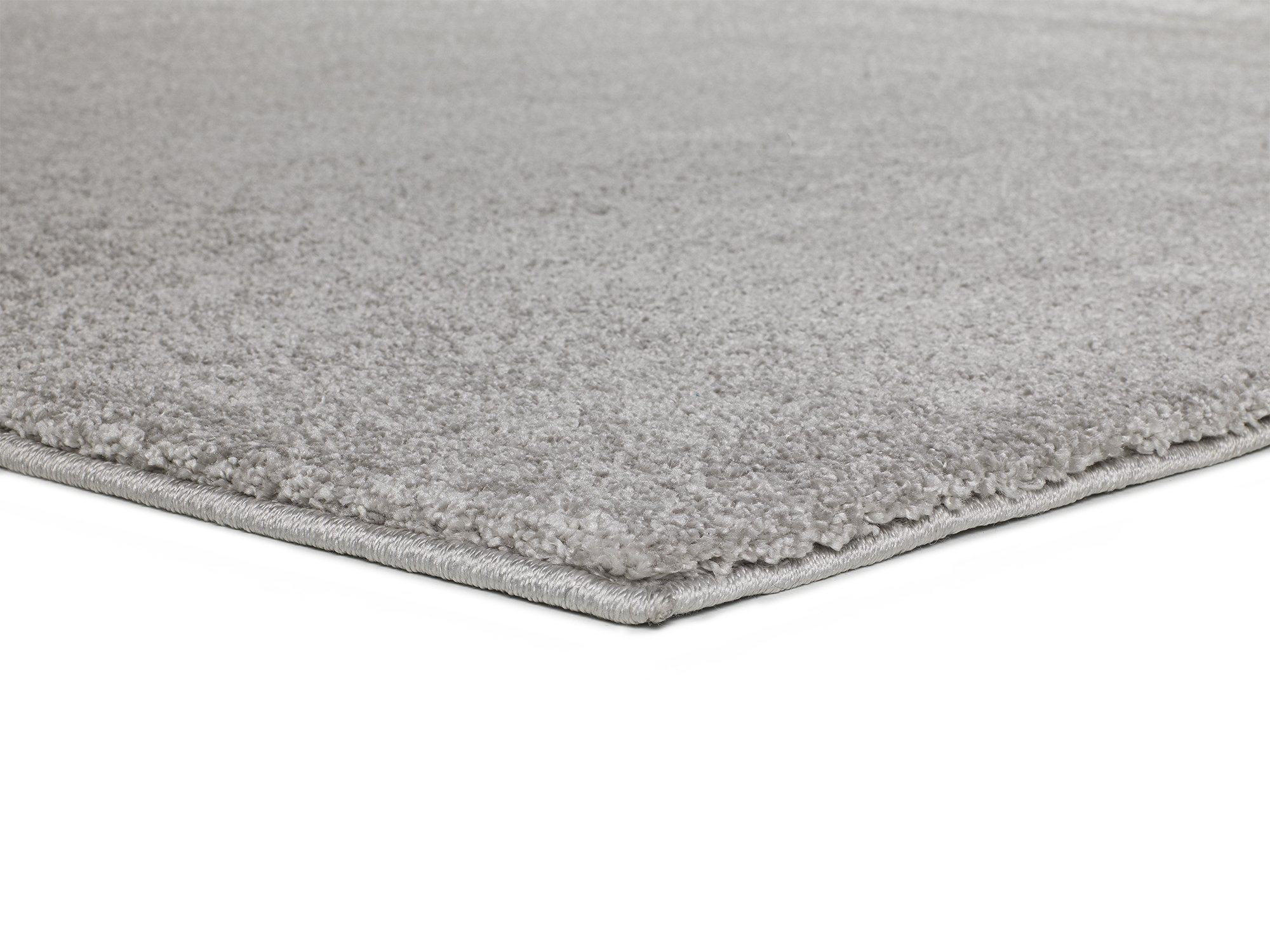 WEBTEPPICH Silber Montana 140/200 cm - Silberfarben, Naturmaterialien/Textil (140/200cm) - Atticgo