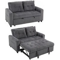 SCHLAFSOFA Dunkelgrau 157.0/90.0/91.0cm - Dunkelgrau, Textil (90/91/157cm)