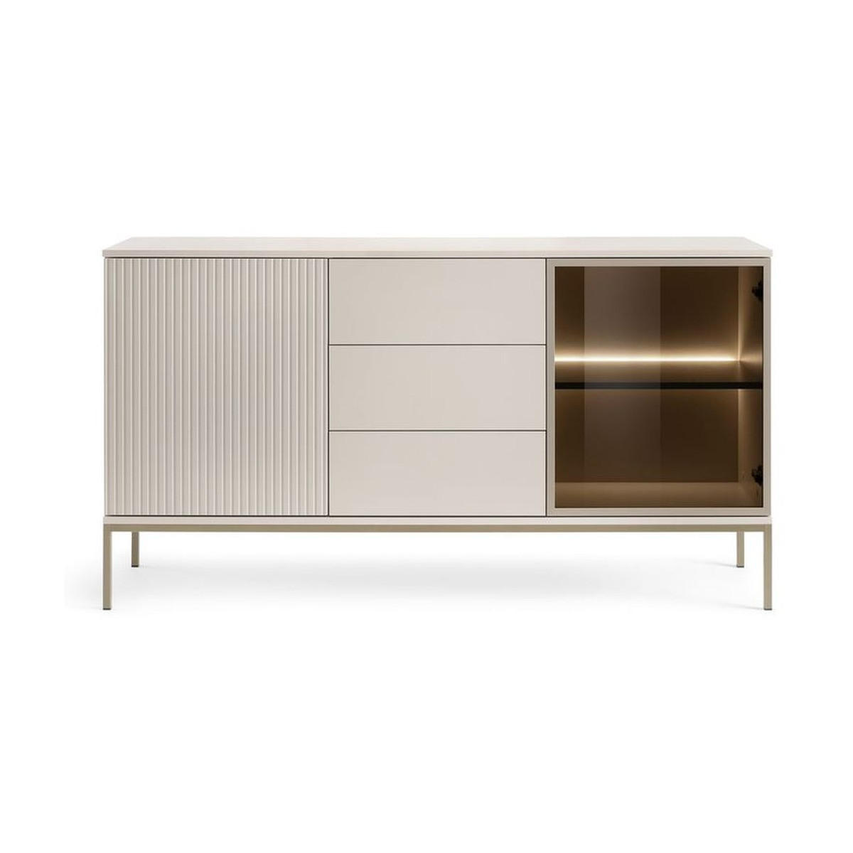 SIDEBOARD – KSZ154 – 154 cm – Sento – Kaschmir - Kaschmir, Holzwerkstoff (154/83/39cm) - hi-markt