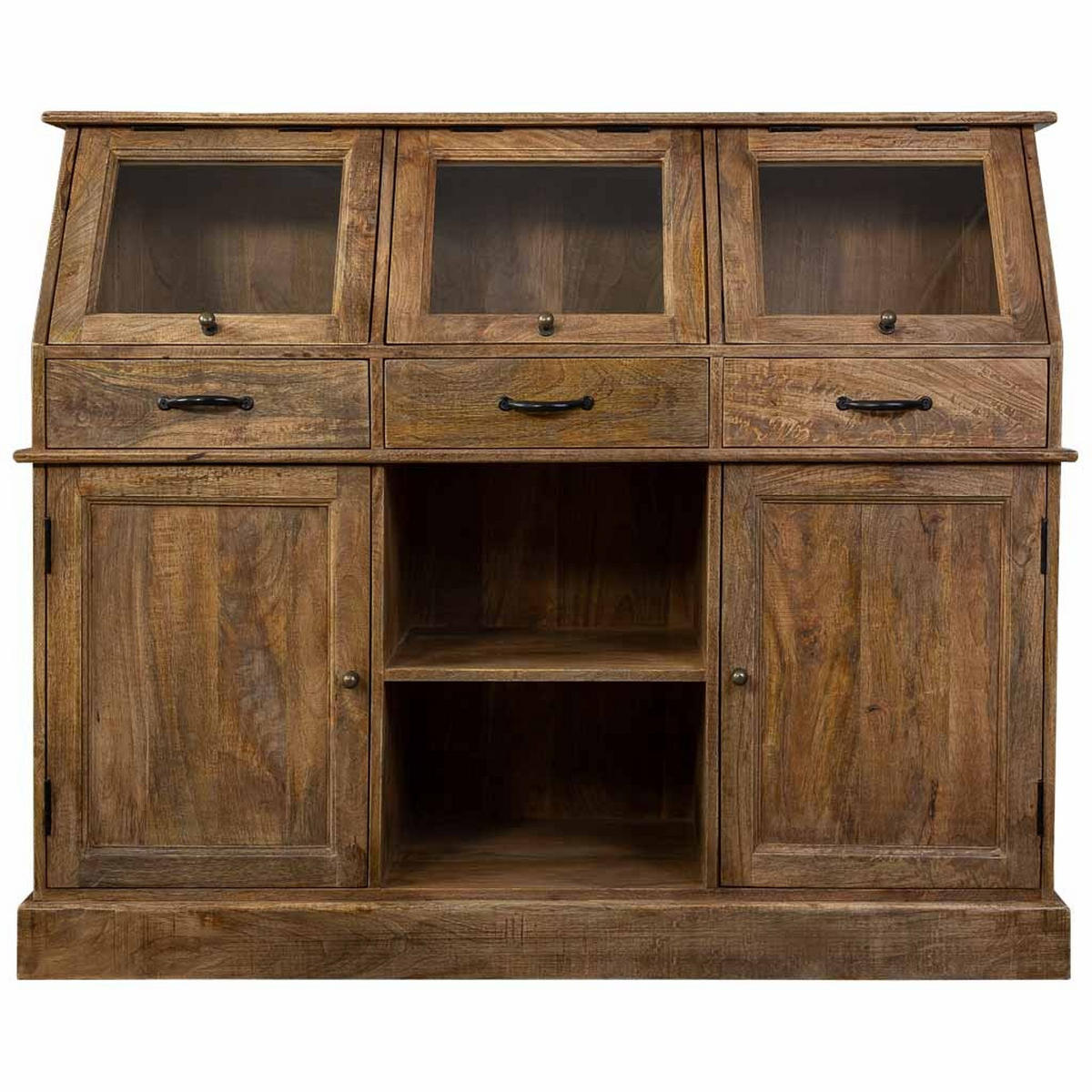 SIDEBOARD aus Holz 129x45x106 cm - Braun, Holz (129/106/45cm) - Wanderlust