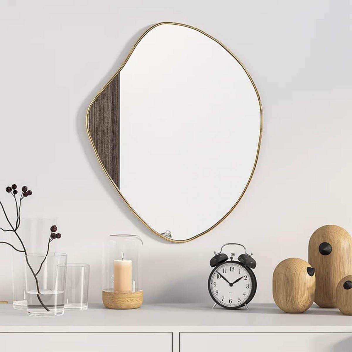 WANDSPIEGEL Golden 50x40 cm - Goldfarben, Glas (40/50/1cm) - furnicato