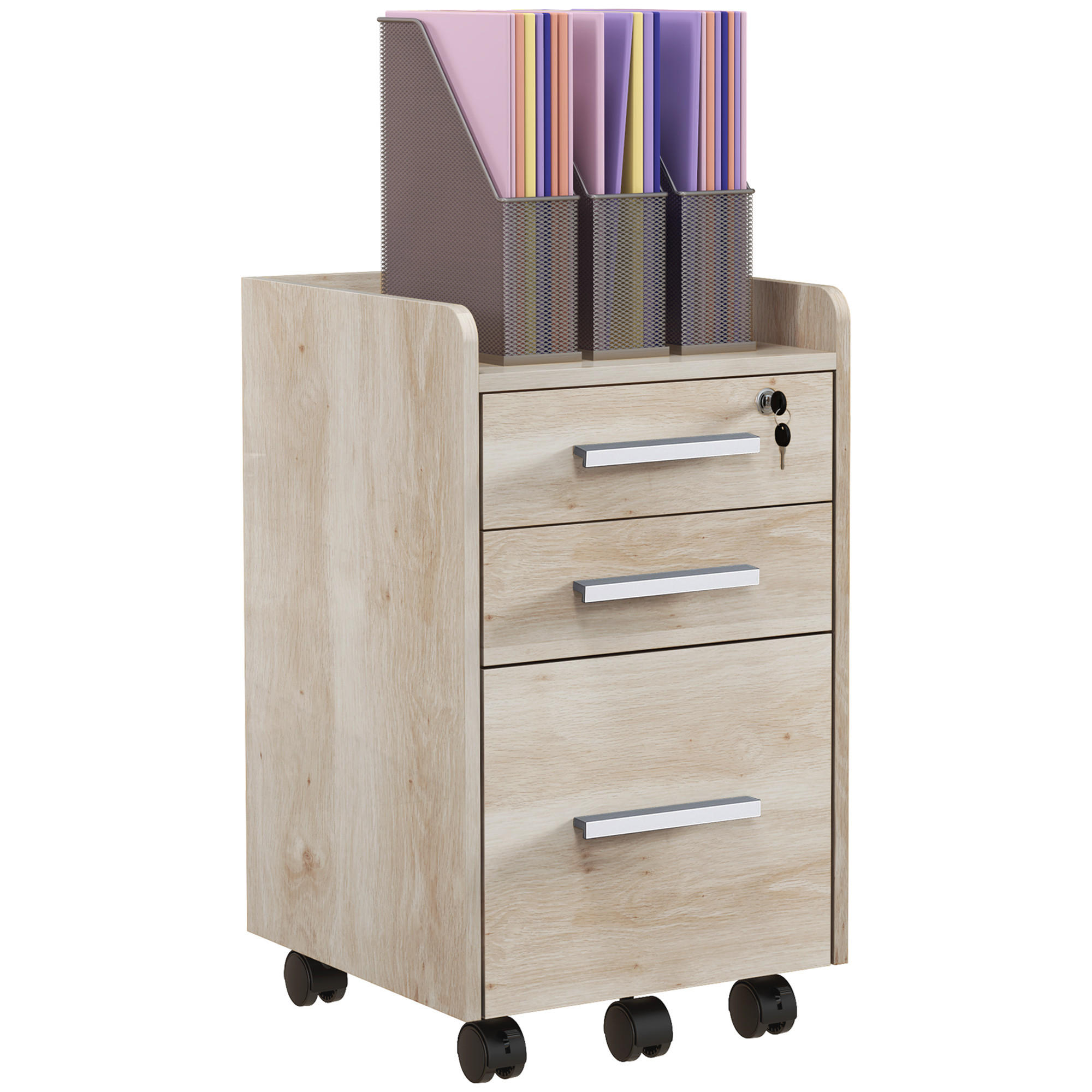 ROLLCONTAINER DE-14428 Beige - Beige, Holzwerkstoff (40/65/39cm) - ComfortXL