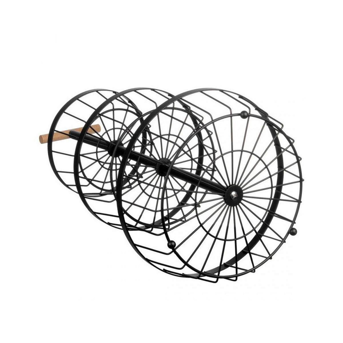 OBSTKORB Schwarz 29/29/55 cm 55877 - Schwarz, Metall (29/55cm) - Brunbeste