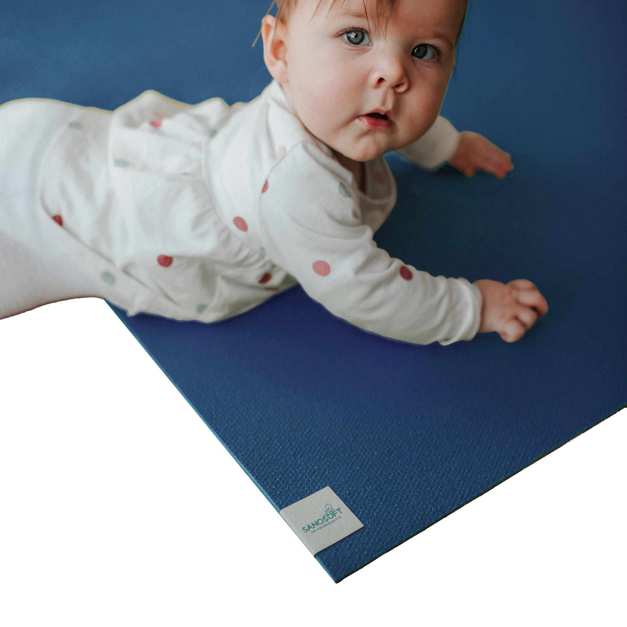 Sanosoft Krabbelmatte Blau 60x160 cm