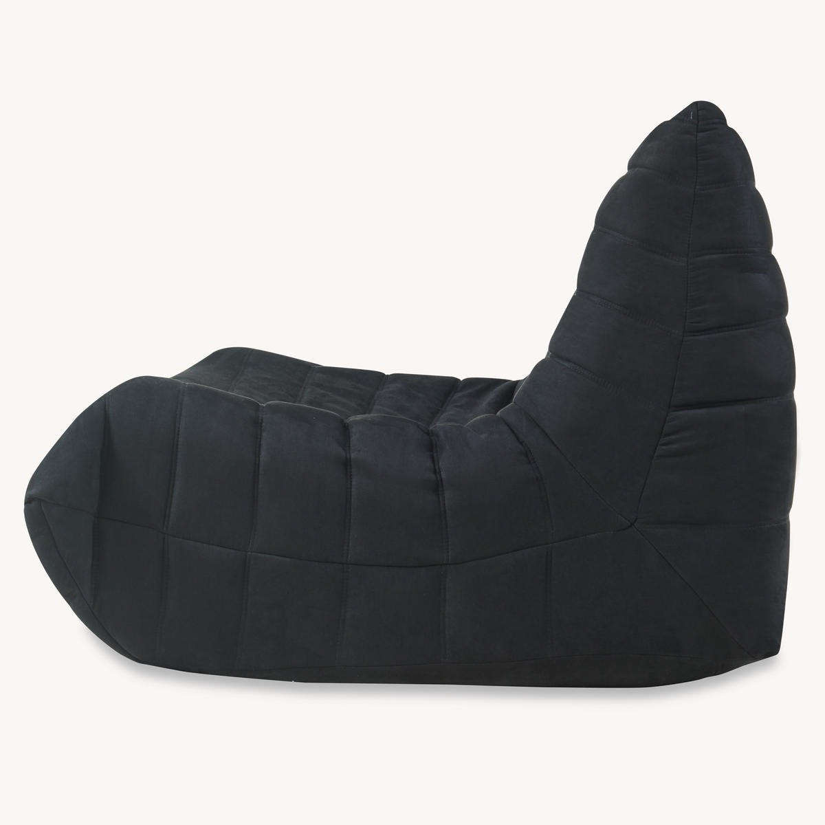 BODENSESSEL Kodsø - Schwarz, Textil (90/75/100cm) - [en.casa]