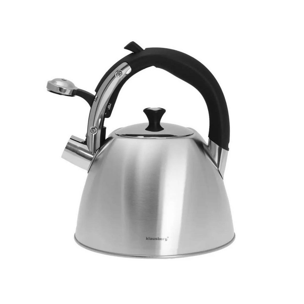 WASSERKESSEL Silber 23/20.5/22 cm KB7409 - Silberfarben, Metall (23cm) - Klausberg 