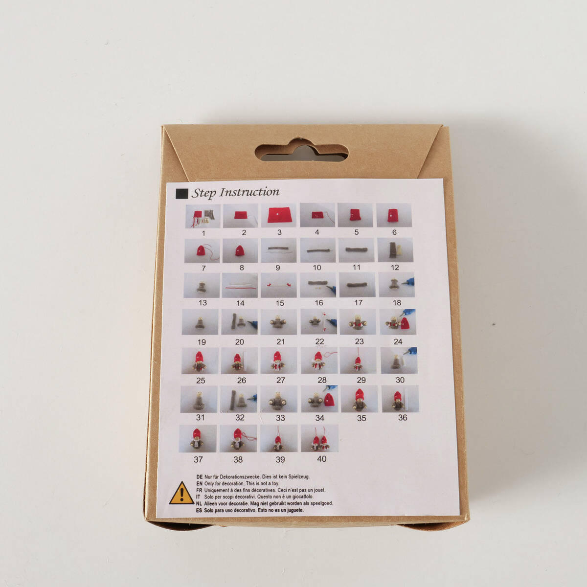 DEKORATIONSSET DIY 2 Figuren - Multicolor, Textil (4.9/15/11cm) - Boltze Home