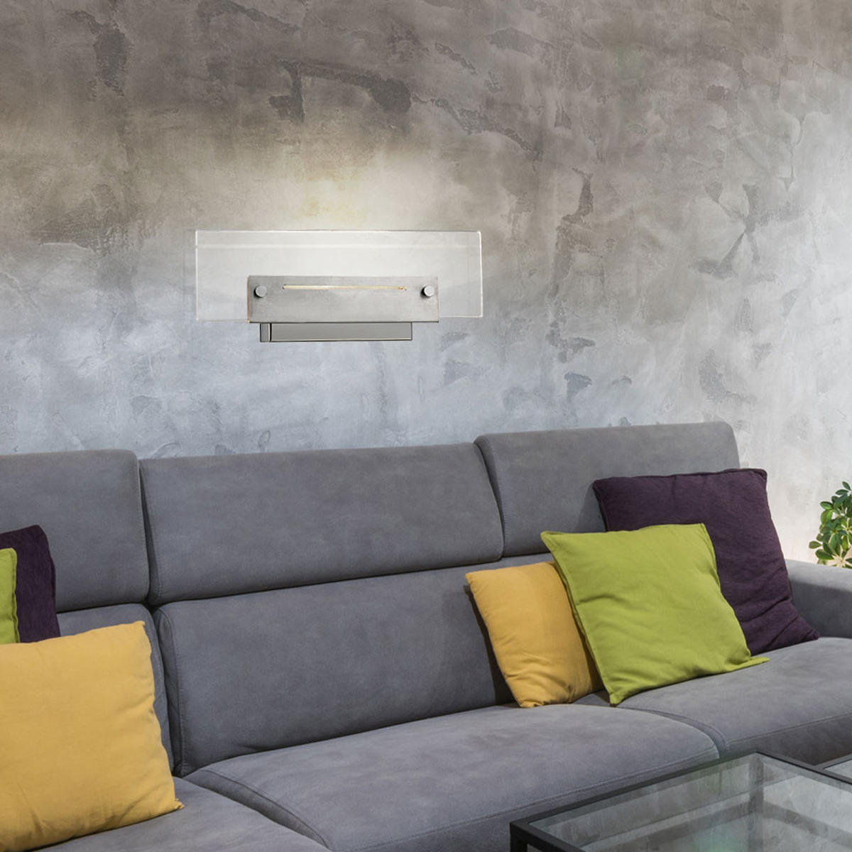 LED WANDLEUCHTE Metall Chrom Silber - Silberfarben, Metall (11/5.5/26cm) - Esto