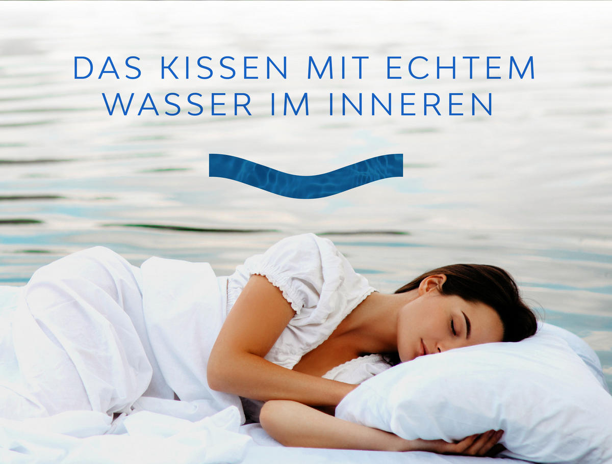 WASSERKISSEN aus Memoryschaum 50x70 cm - Weiß, Textil (50/70cm) - Mediflow