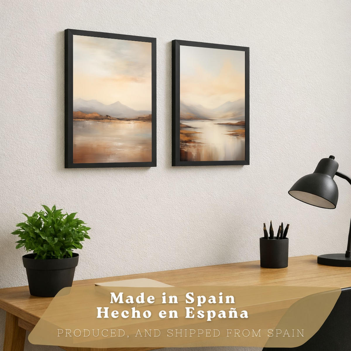 PLAKAT Sada 2 Soumrak A3 bez rámu - čirá, papír (29.7/1/42cm) - Nacnic
