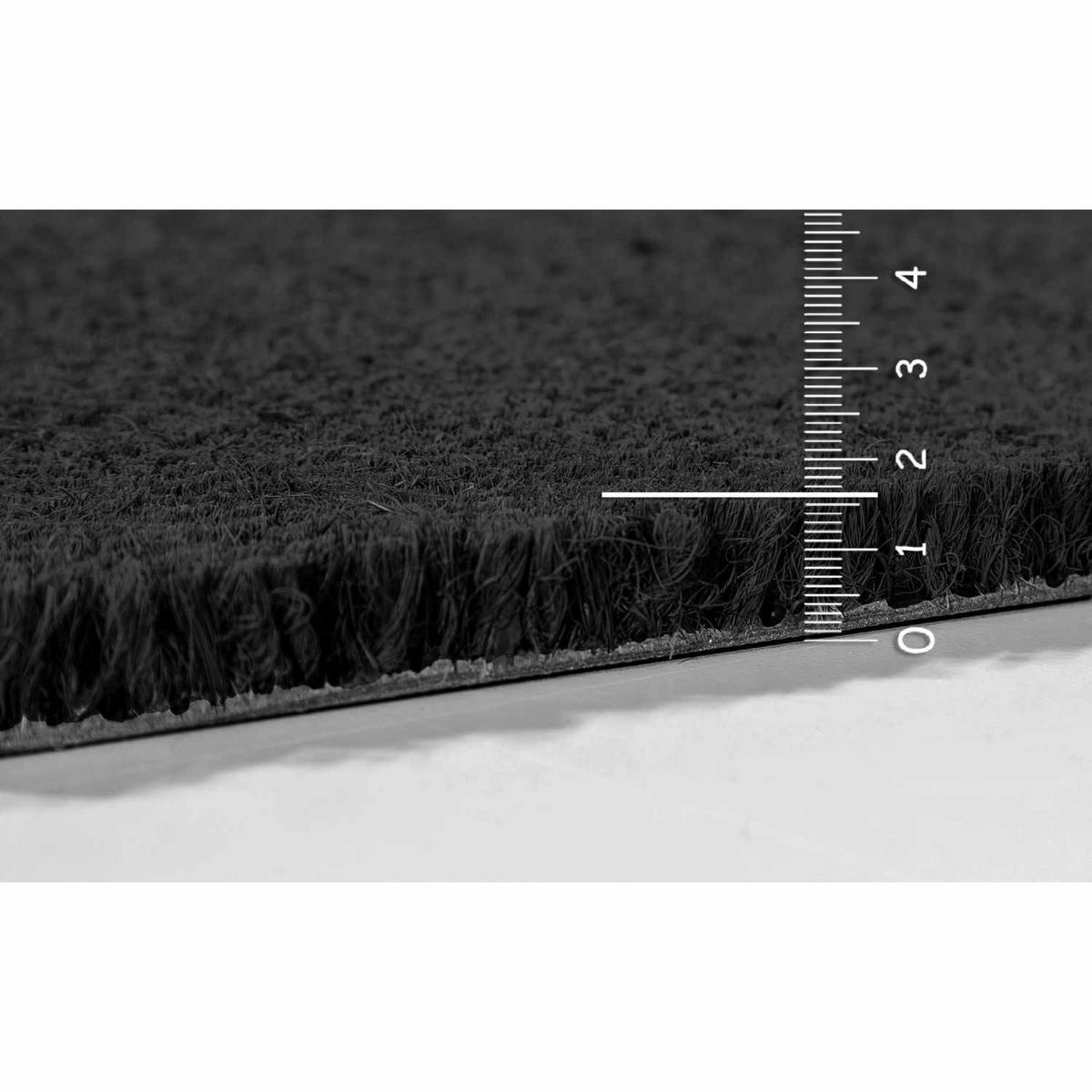 KOKOSMATTE MIT NATURFASERN KEIRA - Schwarz, Textil (55/85cm) - Astra