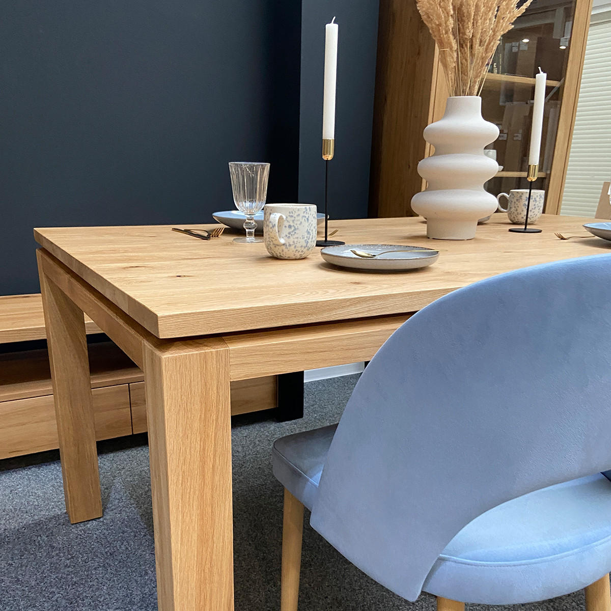 ESSTISCH Verge aus massivem Eichenholz120x100 cm - Eichefarben/Braun, Holz (120/100/75cm) - Danzz