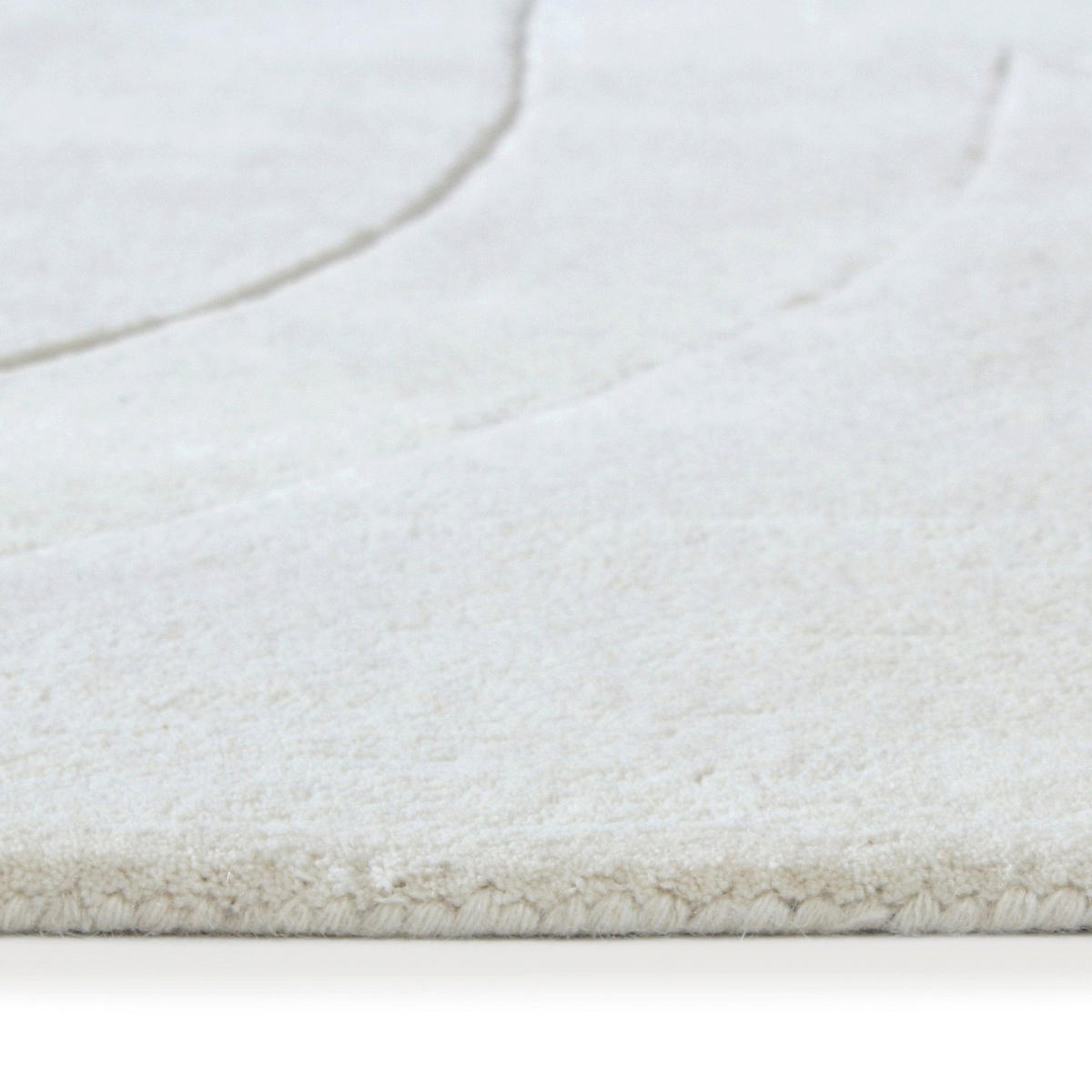 TEPPICHE Wolle Gebrochenes Weiß 230cm - Weiß, Textil (230/160cm) - Sia Home