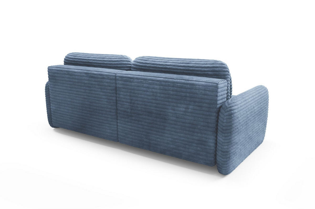 ECKSOFA Simone Mit Schlaffunktion - Blau, Holzwerkstoff/Textil (165/240cm) - Fun Möbel